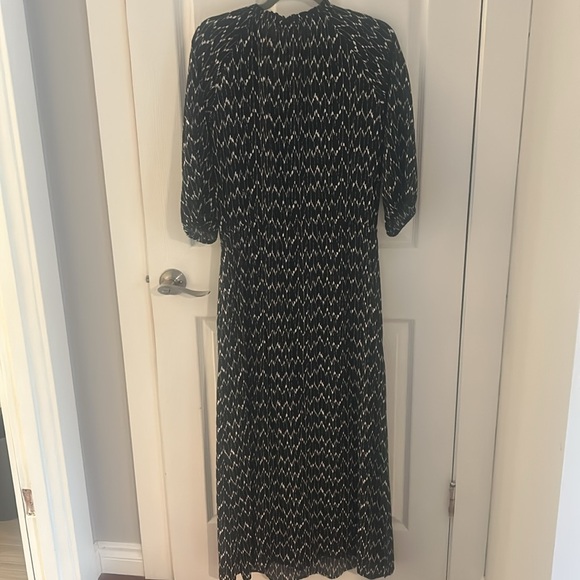 Navy and White Maxi Dress - Picture 2 of 4